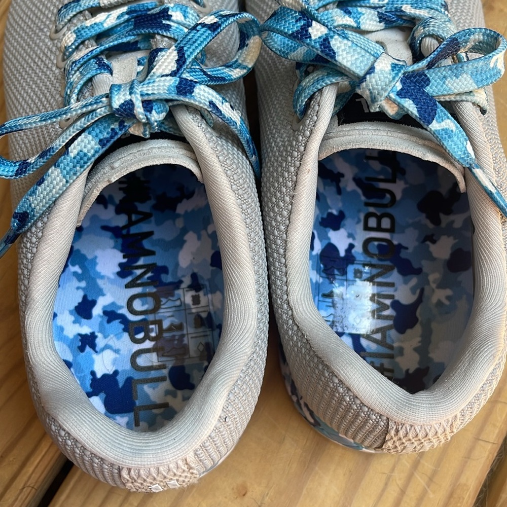 NOBULL Outwork Strength Training Shoes Gray and Blue Camo - Picture 3 of 6